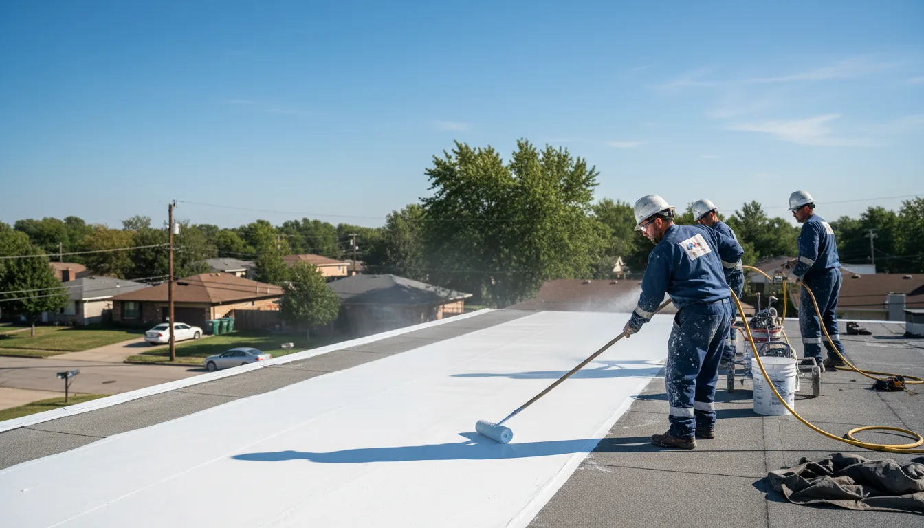 Commercial roof coating in Mannford, OK near me